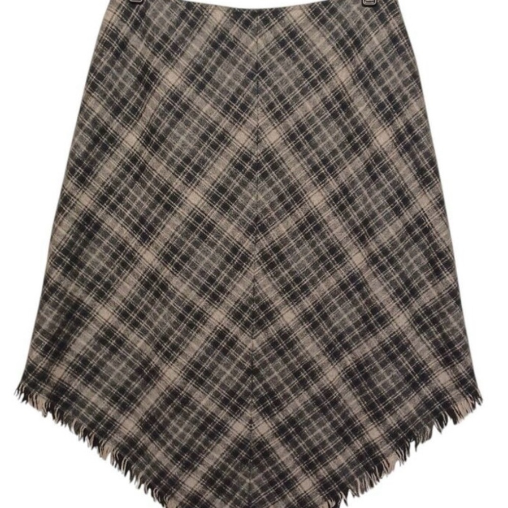 Rafaella Black and Gray Patterned Skirt